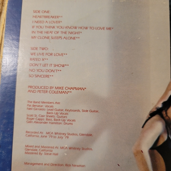 Pat Benatar Album. In the heat of the night - Picture 3 of 3